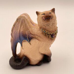 Vintage Windstone Editions SIAMESE WINGED FLAP CAT M. Pena ’88